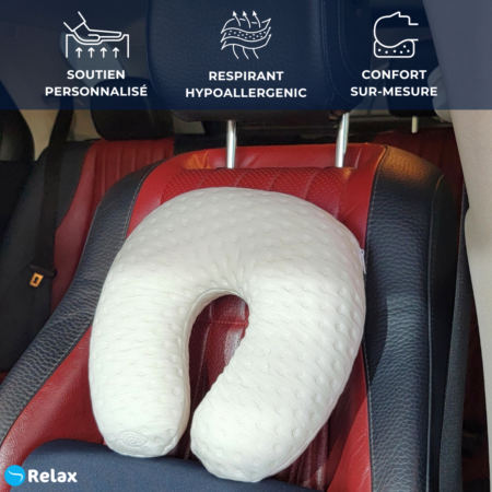 Douceur de Voyage - Coussin en Mousse à Mémoire pour un Confort Optimal