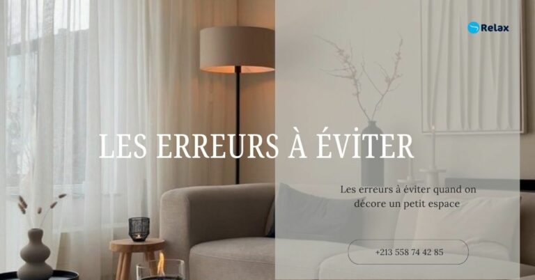 Les erreurs à éviter quand on décore un petit espace