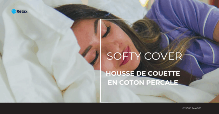Softy Cover – Housse de Couette en Coton Percale Haut de Gamme
