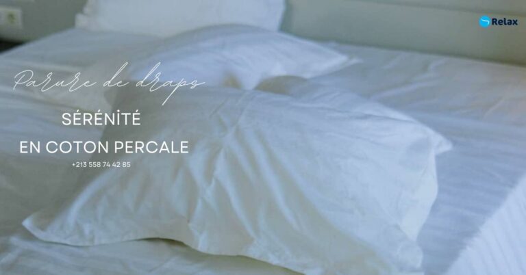 Parure de Draps Sérénité en Coton Percale – Luxe et Confort à la Maison