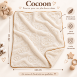 COCOON – Couverture Bébé Douce & Moelleuse – Image 2