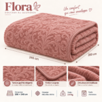 FLORA – Couverture Douce au Motif Élégant – Image 2