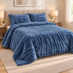 ONDA – Plaid Doux avec 2 Taies Assorties