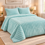 ONDA – Plaid Doux avec 2 Taies Assorties – Image 4